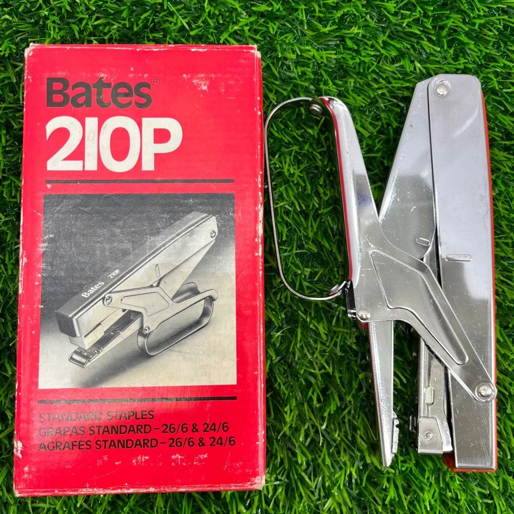Bates‎ 210P Standard Plier Stapler Chrome Made in Japan with Bostitch Staples